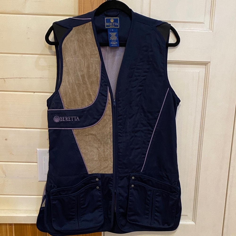 Beretta Navy and Tan Shooting Vest - Women's